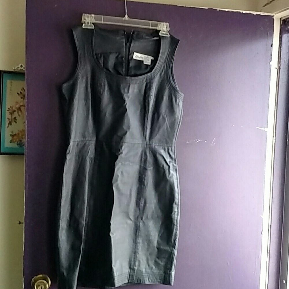 Leather dress